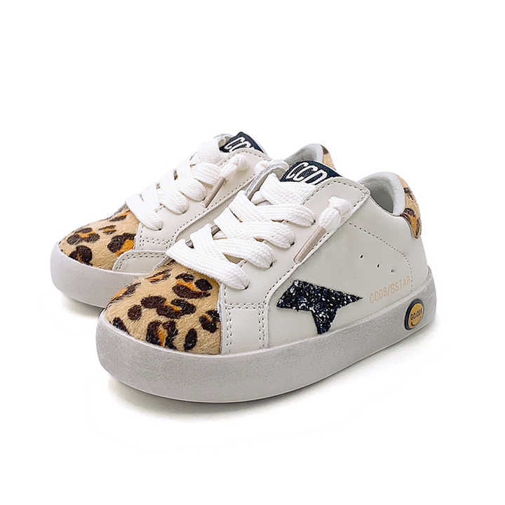أحدث أحذية رياضية للفتيات الصغار من جلد النمر ، أحذية رياض, stylish toddler sneakers, star shoes, wholesale children's shoes, custom casual shoes