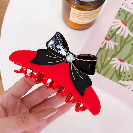 Acetate Bow Large Hair-مشبك شعر