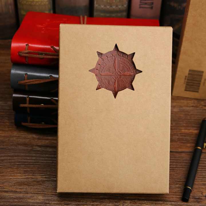 antique leather notebook 