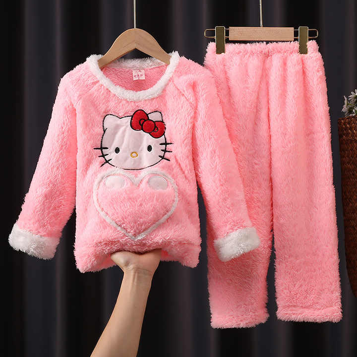 Girls' winter pajamas 