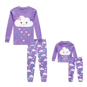 Girls' long-sleeved nightgowns 