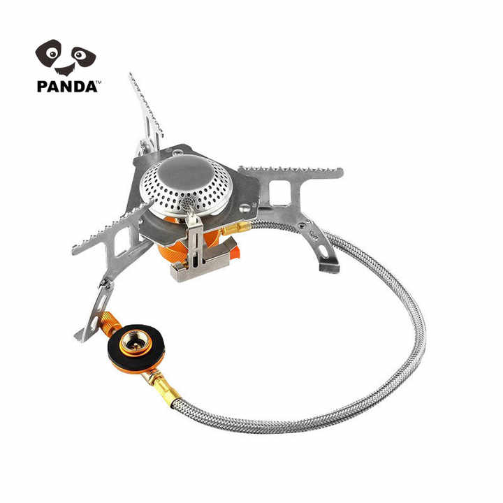 موقد غاز صغير محمول للمشي لمسافات طويلة . 3700W Portable Mini Gas Stove for Outdoor Hiking