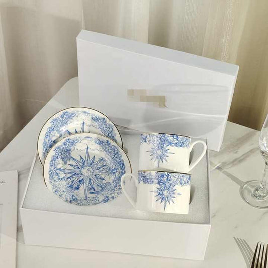 Gift Box Cup and Saucer Set- Ceramic Coffee Set from the Series 