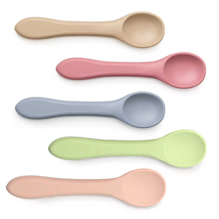 Silicone baby spoon