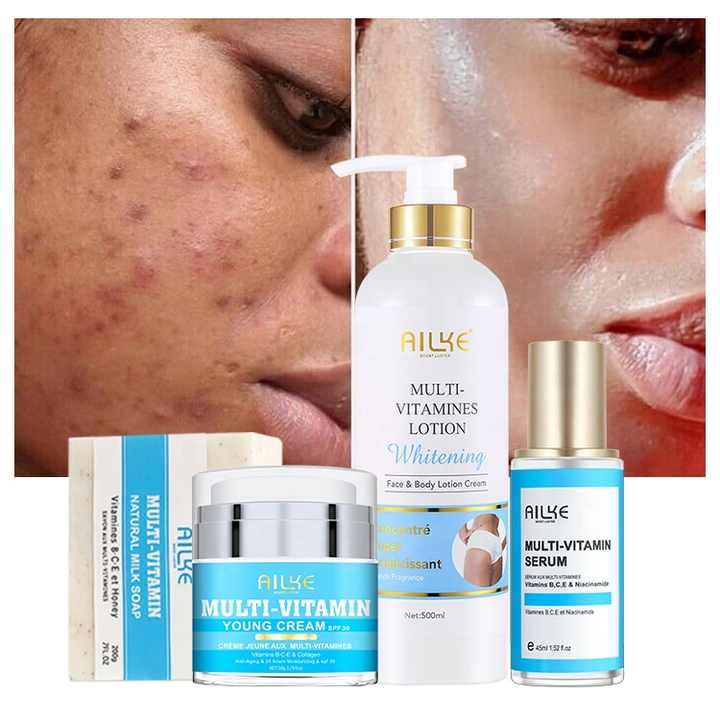 Sets Skin Care Products Set for Adults-  مجموعة 4 في 1 للعناية بالوجه