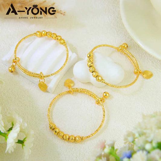 Children's accessories, gold-plated copper jewelry for children 