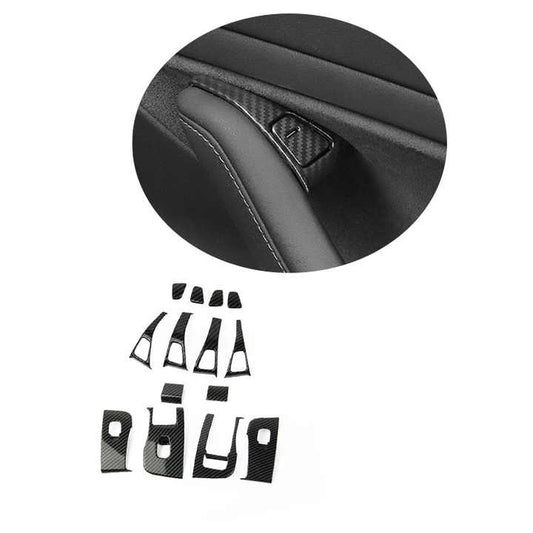 اكسسوارات السيارات 2021 ألياف الكربون الداخلية  . Car Accessories 2021 Carbon Fiber Interior Door Handle