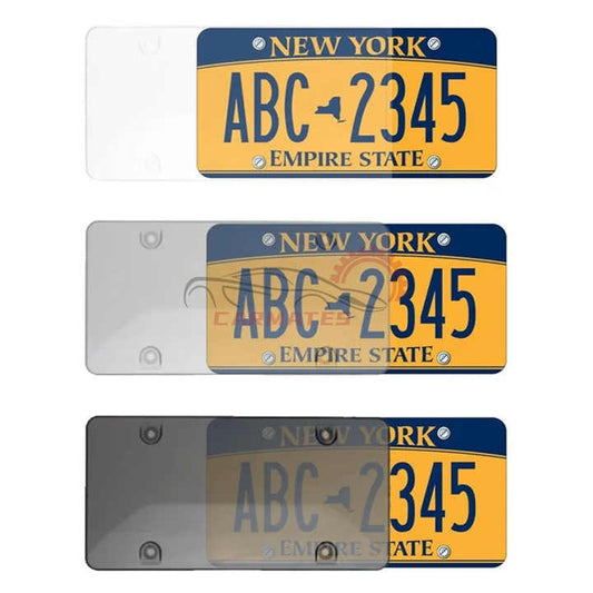 لوحة رقم رخصة عالمية ملونة ومسمورة، حامل ذو . Universal Colored and Tan License Plate Holder with