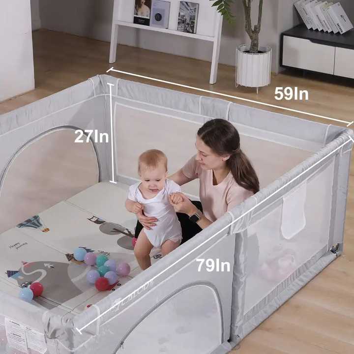 Baby Playpen Safe-حظيرة لعب أطفال