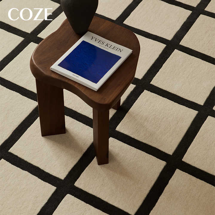 Simple French living room rug made. 