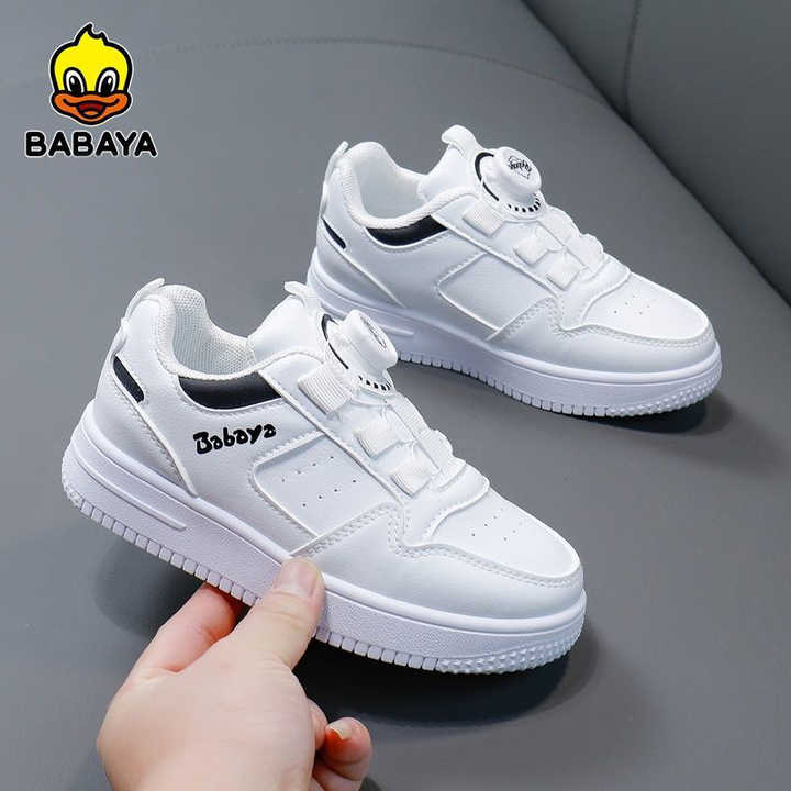 Baby Shoes Breathable White and Black Non- 