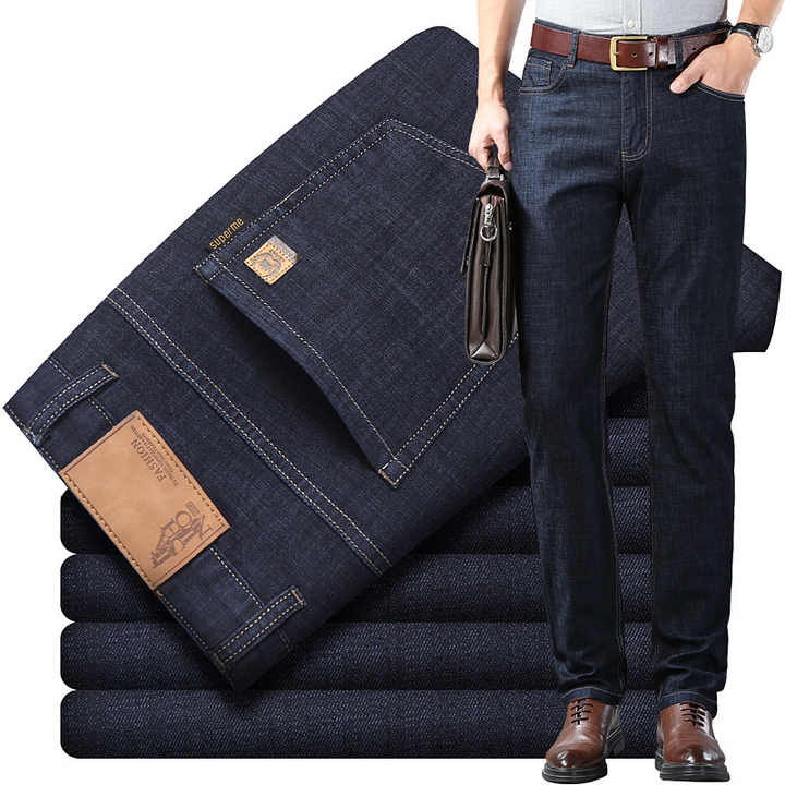 Men's silk elastic pants 