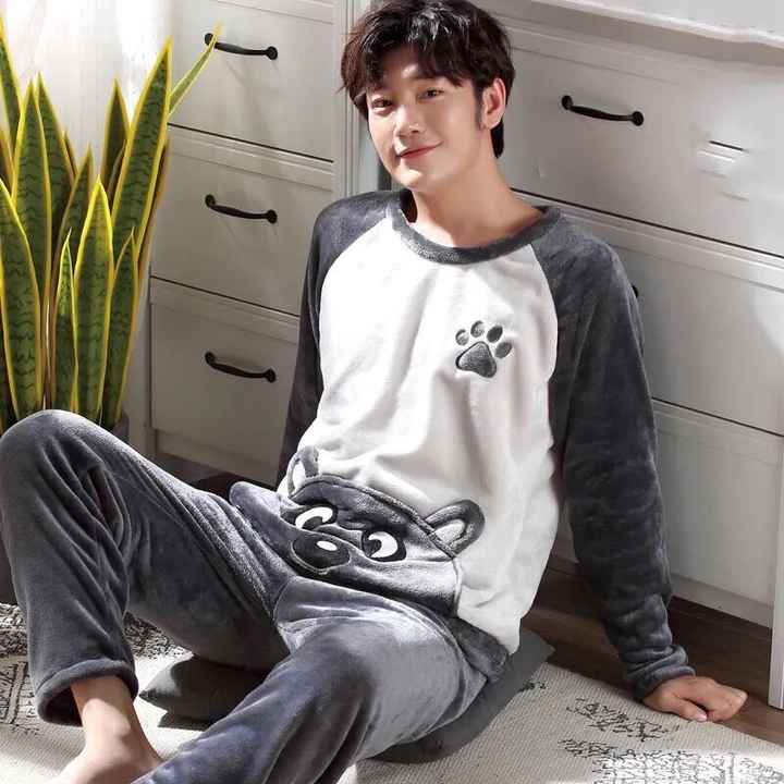 Men's Winter Sleepwear Sets Men's Sleepwear. 