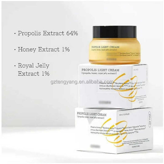 Mucin Cream for Face Korean Skin Care Products Light Propolis Cream Moisturizing and Nourishing 