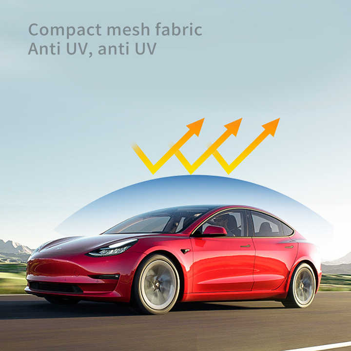 2022 موديل 3 4 قطعة سقف و خلفي, مظلة . 2022 Model 3 4-Piece Roof and Rear Sunshade, Double