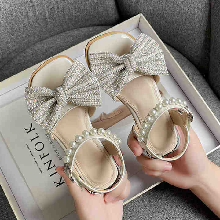 Girls Rhinestone Heel 