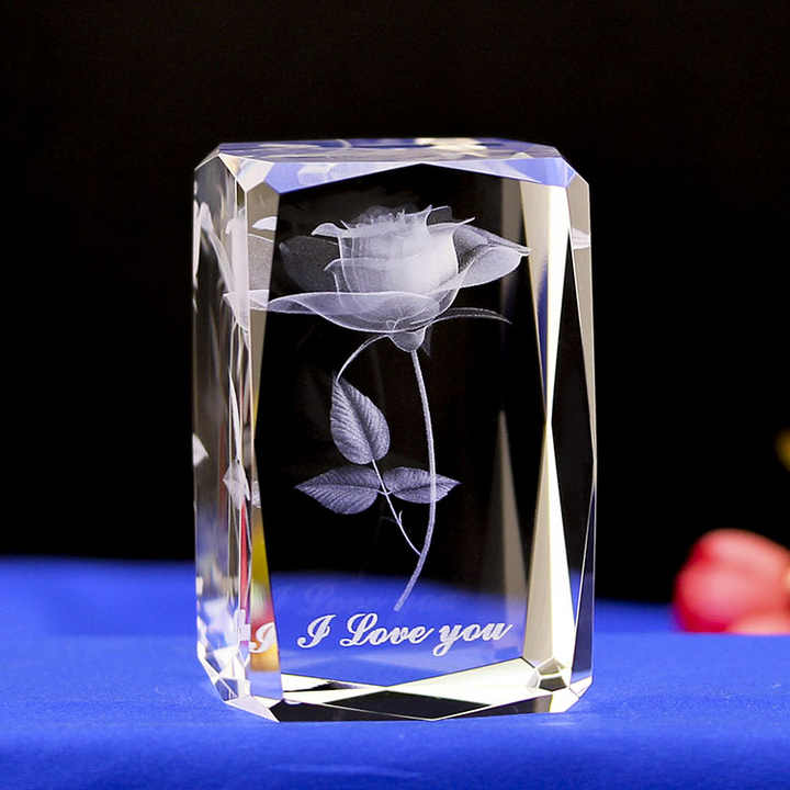 Wholesale Rose Flowers Souvenir 3D Laser. 