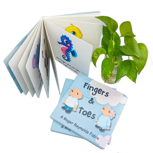 Children's books made from custom glossy paper 