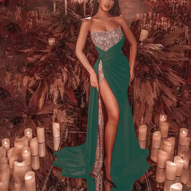 Women's long sequin dress 