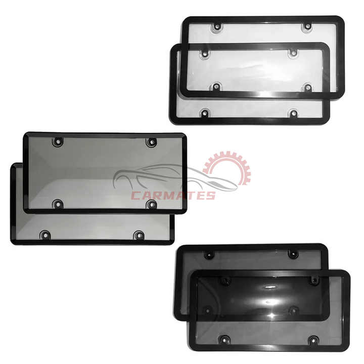 لوحة رقم رخصة عالمية ملونة ومسمورة، حامل ذو . Universal Colored and Tan License Plate Holder with
