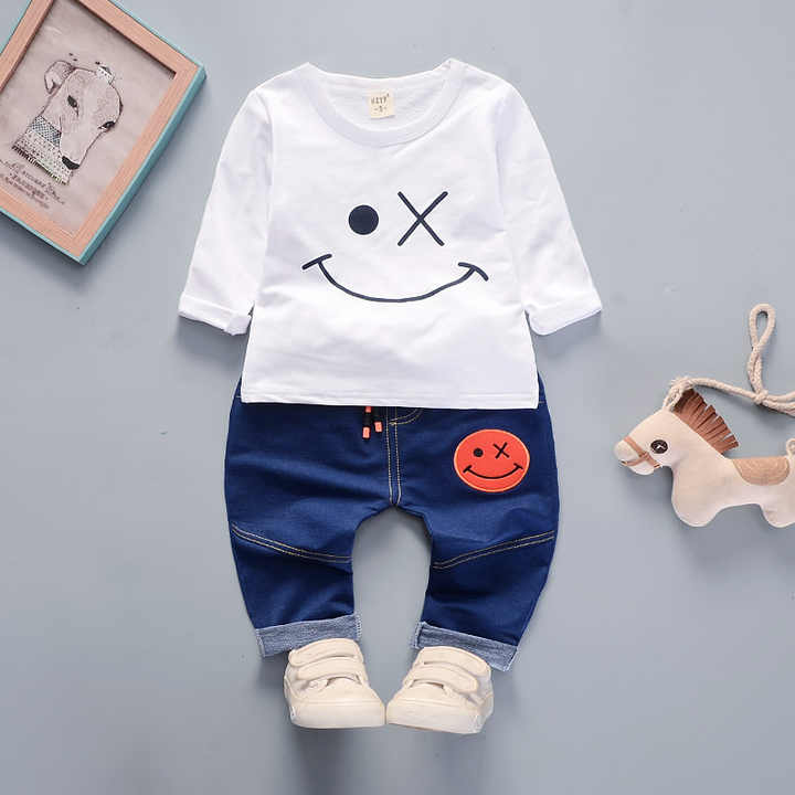 Hot Fashion Kids Streetwear 3 Pieces Baby Clothes Sets 