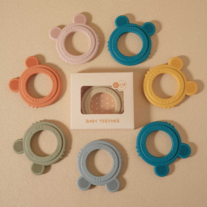 ree Silicone Chewable Baby Teethers  - لعبة عضاضة للأطفال قابلة للمضغ