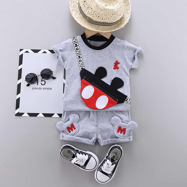 Kids Fashion Boys Clothing Summer Suit Boys Cotton 