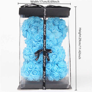 Teddy Rose Bear With 