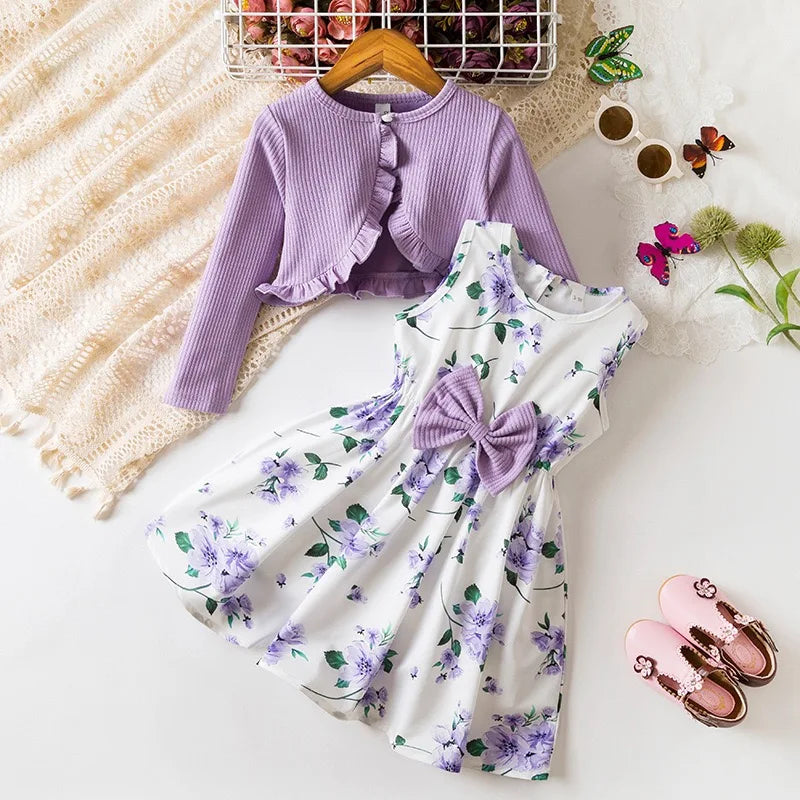 Elegant girls' outfits, dresses