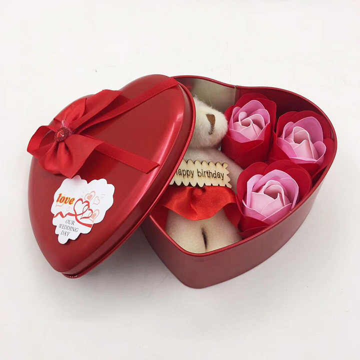 Box Scented Bath Rose Gifts- صندوق زهور جميل