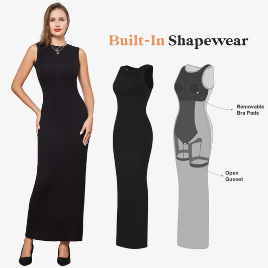 Built-in tummy control bra