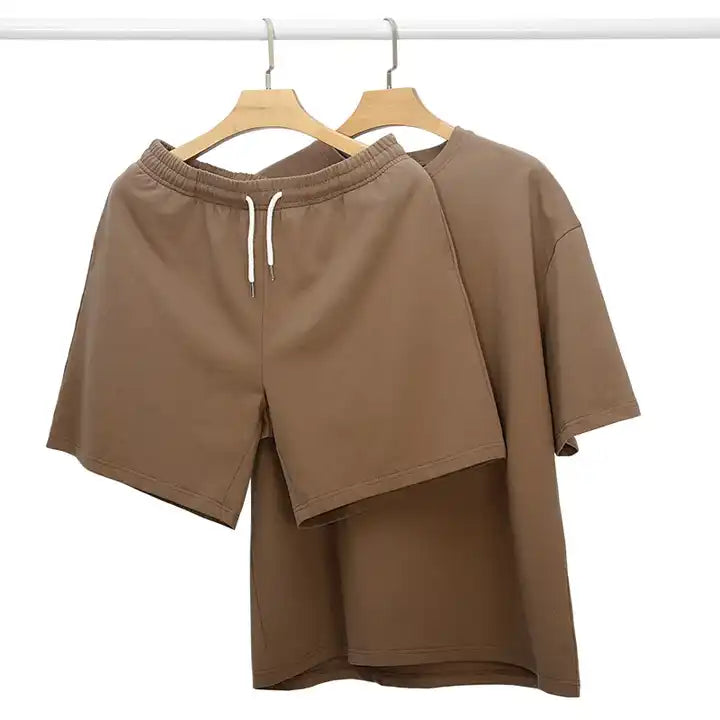 بائع ملابس صيفية للرجال طقم مكون من قطعتين . Men's Summer Clothing Seller 2 Piece Set Shorts