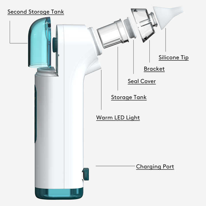 GOODSKY Electric Silicone Nasal Aspirator, Home Nasal Cleaner, Vacuum Suction, Baby Supplies, Nose Cleaner, Nose Sucker 