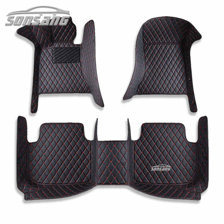 طقم سجادة كامل SONSANG لأرضية السيارة BMW X6 E71 + إكسسوارات سيارة جلدية مقاومة للماء SONSANG Full Set Car Floor Mats for BMW X6 E71 + Waterproof Leather Car Accessories