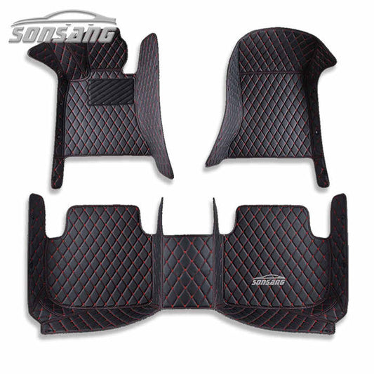 طقم سجادة كامل SONSANG لأرضية السيارة BMW X6 E71 + إكسسوارات سيارة جلدية مقاومة للماء SONSANG Full Set Car Floor Mats for BMW X6 E71 + Waterproof Leather Car Accessories