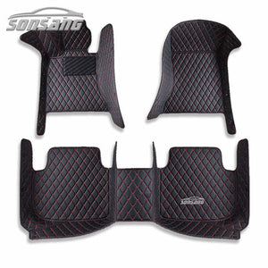طقم سجادة كامل SONSANG لأرضية السيارة BMW X6 E71 + إكسسوارات سيارة جلدية مقاومة للماء SONSANG Full Set Car Floor Mats for BMW X6 E71 + Waterproof Leather Car Accessories