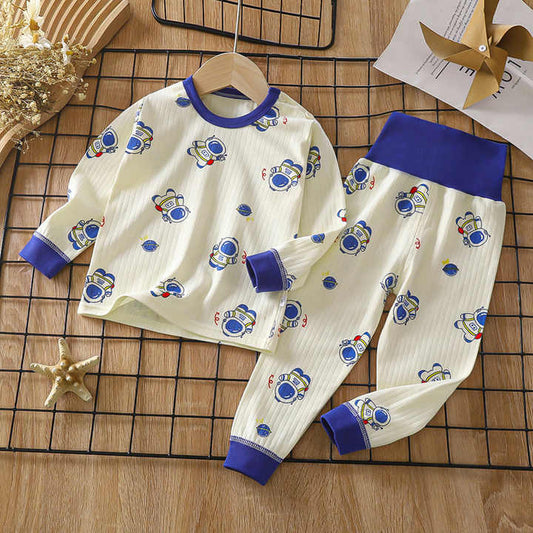 Cute Cartoon Printed Custom Kids Pajama Set Cheap Cotton Girls Pajamas Children Sleepwear 