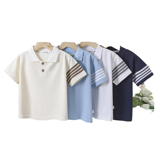 قميص أطفال صيفي جديد بأكمام قصيرة . New Summer Children's Short