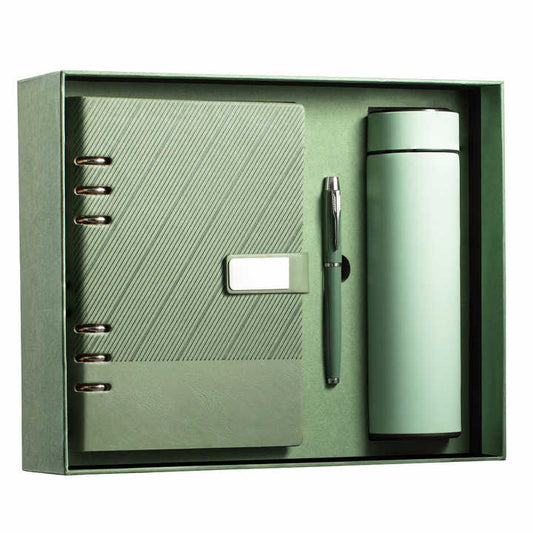Hot Sales 2024 Custom Spiral Notebook With Logo Gift Box Sloat and Pen Hardcover PU Notebook 