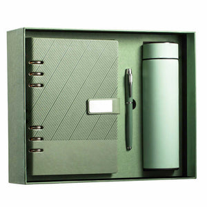 Hot Sales 2024 Custom Spiral Notebook With Logo Gift Box Sloat and Pen Hardcover PU Notebook 