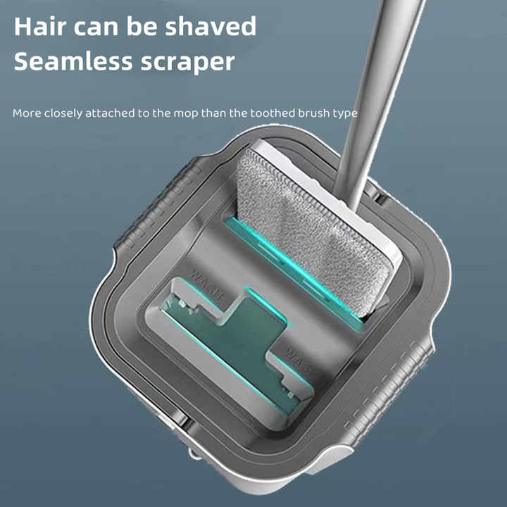 Home Kitchen Floor Cleaning Tools Self Cleaning Magic Flat Mop Hand Mop with Bucket 