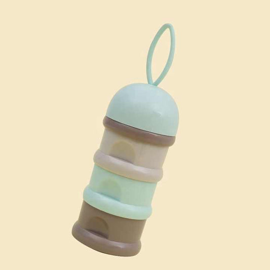 Portable Rings Baby Milk Infant Formula Container Milk Powder Box Three Grid Snack Boxes Candy Supplies Box