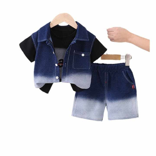 Boys' shorts, infant clothes, short sleeves 