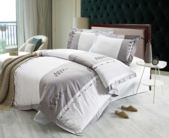 Made in China Luxury White Hotel Bed Sheets Bed Sheets 