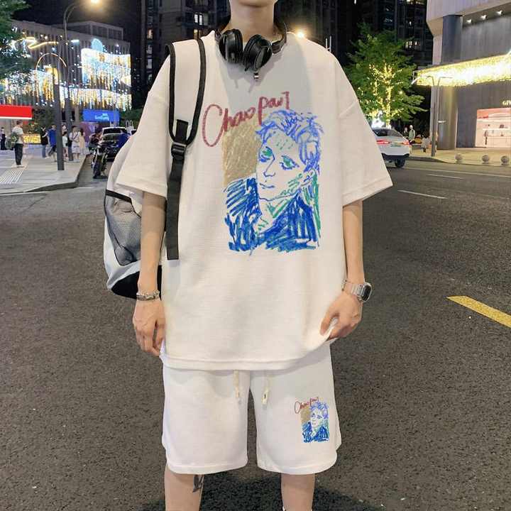 Men's T-shirt two-piece suit 