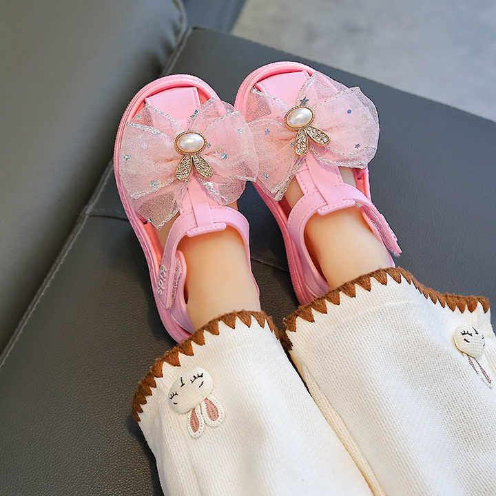 Original Best Selling Cute Soft Rubber Casual Shoes for Baby Girls Cute Princess Shoes for Newborns with Soft Breathable Bottom 