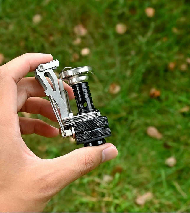Ultra-Lightweight Compact Camping Gas Stove with 