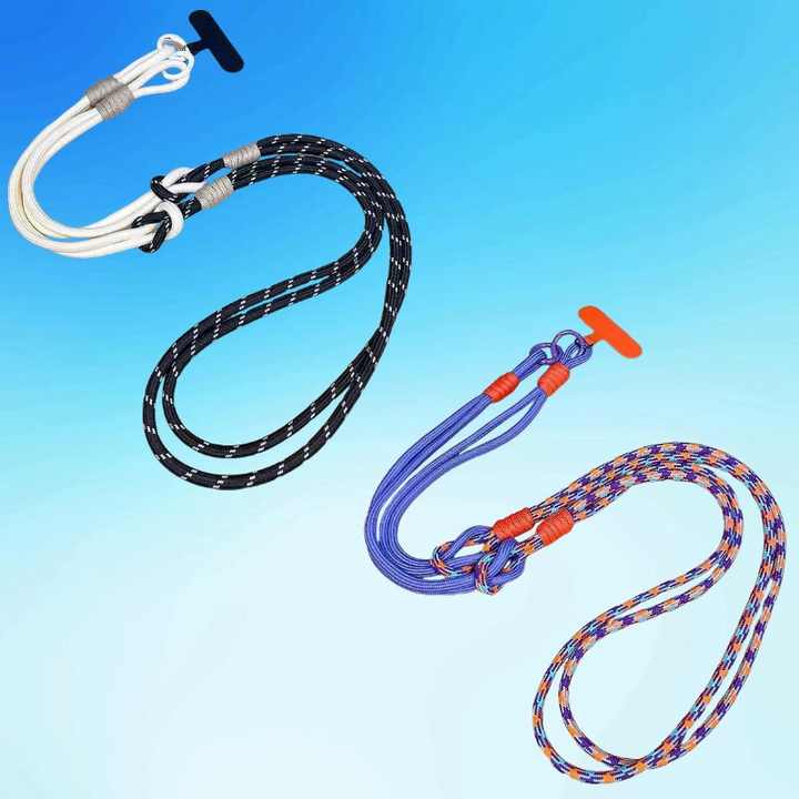 Wholesale Adjustable 5" Crossbody Lanyard for Cell Phone Colorful Neck Strap with Phone Clip 