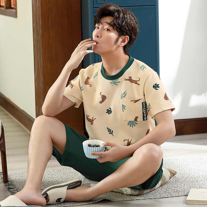 Men's Plus Size Pajamas, Men's Casual Cotton 