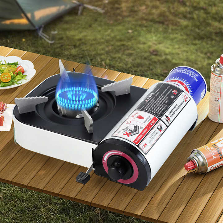 Portable Mini Gas Stove for Camping and Travel with Frame. 